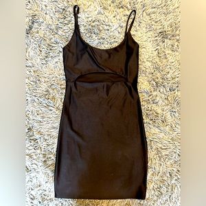Spandex Cami Bodycon Mini Dress - Black